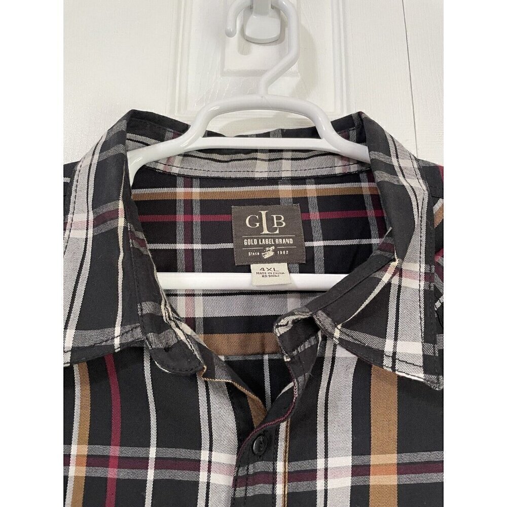 Gold Label Brand Mens Casual Button Down Shirt Size 4XL - Picture 3 of 9